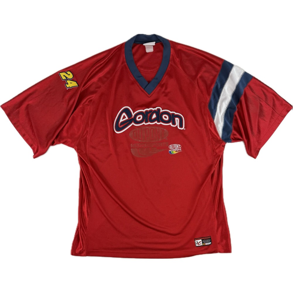 Chase Authentics Jeff Gordon Dupont #24 NASCAR Football Style Jersey‎ Mens 2XL ?